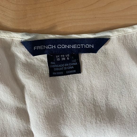 French Connection cream silk tank - Picture 2 of 2
